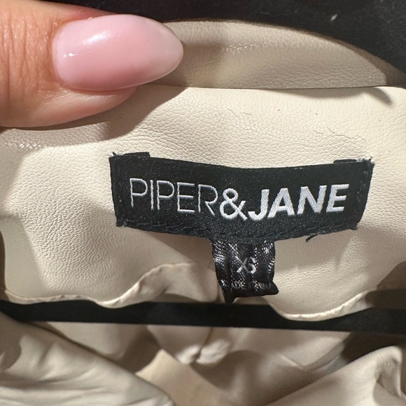 Piper & Jane white leather jacket - Picture 5 of 5
